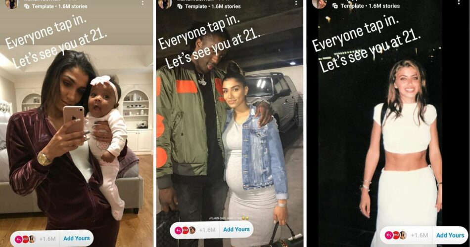 Lakers forward’s wife Hanah Usman, Larsa Pippen, and more join viral trend with ‘Let’s see you at 21’ snaps